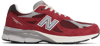 New Balance Made In Usa 990v3 Suede And Mesh Trainers In Red