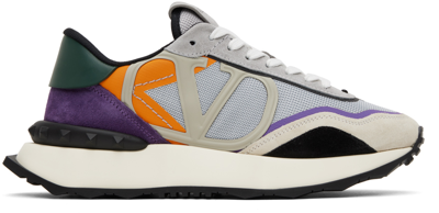 Valentino Garavani Grey/violet/orange Netrunner Sneakers