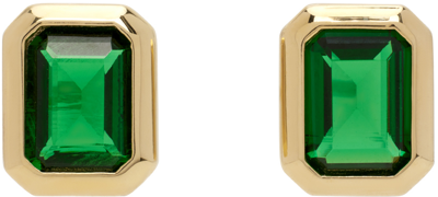 Numbering Gold & Green #3145 Earrings
