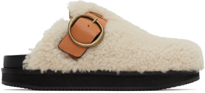 Isabel Marant Mirst Genuine Shearling Clog In Multicolor