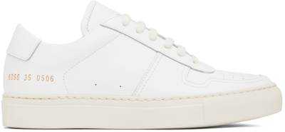 Common Projects White Bball Low Bumpy Sneakers