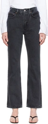 Agolde Black Vintage Boot Jeans In Percolate