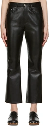 CITIZENS OF HUMANITY BLACK ISOLA LEATHER trousers