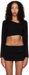 Lado Bokuchava Black Drop Top In Black