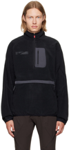 Nike X Cact.us Corp Black Quarter-zip Polartec Sweatshirt In Black/anthracite