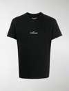 Maison Margiela Distorted Logo T-shirt In Black