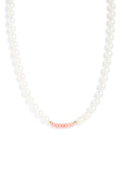 Set & Stones Norah Necklace In Coral