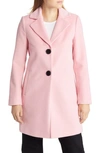 Sam Edelman Notch Collar Wool Blend Jacket In Light Pink
