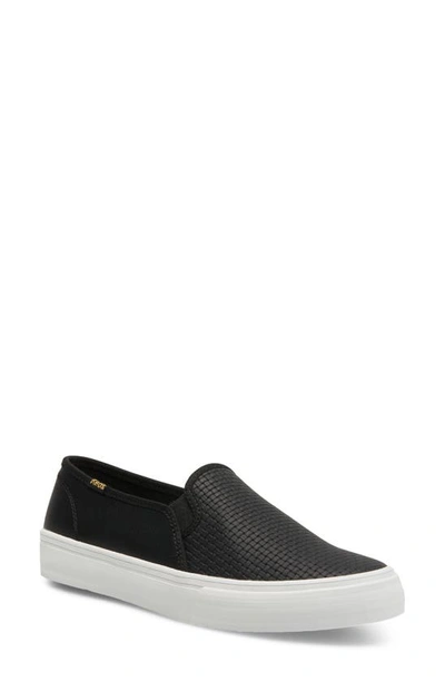 Keds Double Decker Slip-on Sneaker In Black
