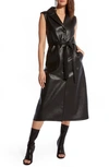 AS BY DF LOLA RECYCLED LEATHER DRESS