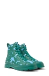 Camper Brutus Combat Boot In Turquoise