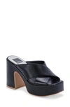 Dolce Vita Women's Wonder Platform Sandals In Onyx Leather
