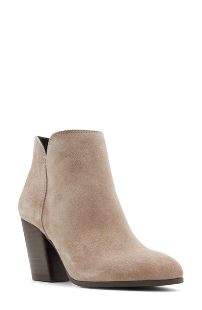 Aldo Blanka Womens Zipper Almond Toe Booties In Brown