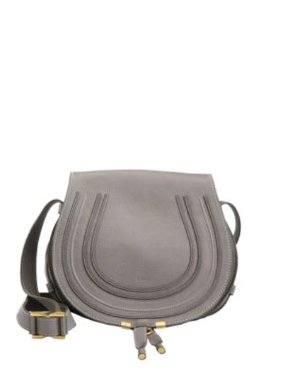 Chloé Women's Medium Marcie Leather Saddle Bag In Cashmere
