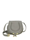 Gucci Small Marcie Leather Saddle Bag In Cashmere Grey