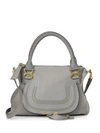 Chloé Women's Medium Marcie Leather Satchel In Cashmere Grey