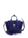 3.1 Phillip Lim Mini Pashli Leather Satchel In Cobalt