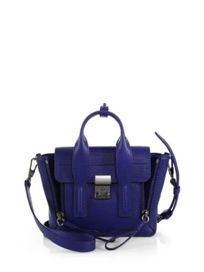 3.1 Phillip Lim Mini Pashli Leather Satchel In Cobalt