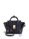 3.1 Phillip Lim Mini Pashli Leather Satchel In Ink