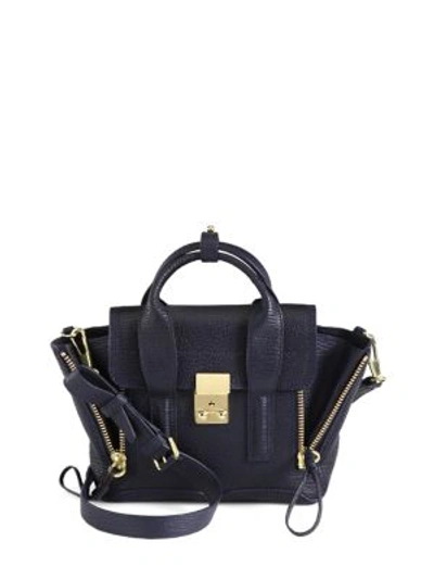 3.1 Phillip Lim Mini Pashli Leather Satchel In Ink