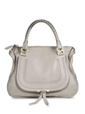 chloe marcie large leather satchel bag