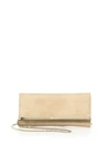 JIMMY CHOO Milla Patent Leather & Suede Clutch