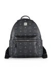 Mcm Small Stark Visetos Backpack In Black