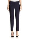 Elie Tahari Jillian Stretch Wool Slim Pants In Navy Yard