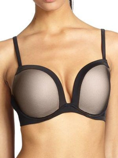 Le Mystere Women's Infinite Possibilites Plunge Push-up Bra In Black