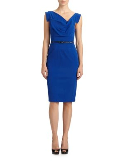 BLACK HALO WOMEN'S JACKIE BELTED SHEATH DRESS,474164087700