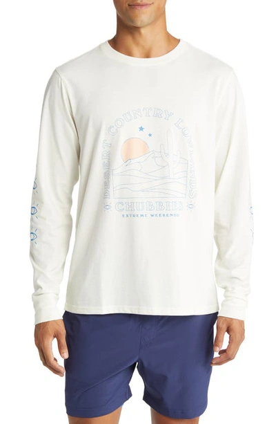 Chubbies Long Sleeve Pocket Graphic Tee In The Desert Lowland