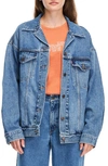 Levi's Xl Trucker Jacket In Medium Indigo Worn In