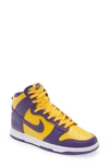 Nike Dunk High Retro Leather High-top Trainers In Court Purple/ Court Purple