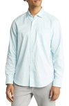 Tommy Bahama Sarasota Stretch Ventura Islandzone® Stripe Stretch Button-up Shirt In Hummingbird Blue