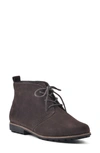 White Mountain Footwear Auburn Suede Bootie In Brown/ Suede