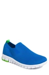 Deer Stags The Eddy Jr Nosox Slip-on Sneaker In Blue/lime