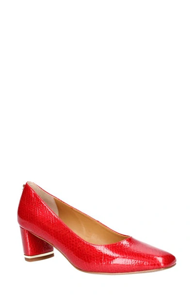 J. Reneé Olivienne Snakeskin Embossed Pump In Red