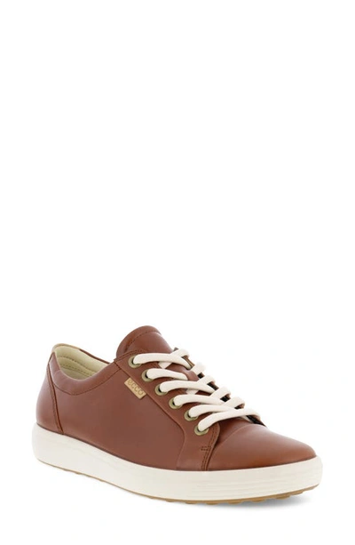 Ecco Soft 7 Sneaker In Cognac