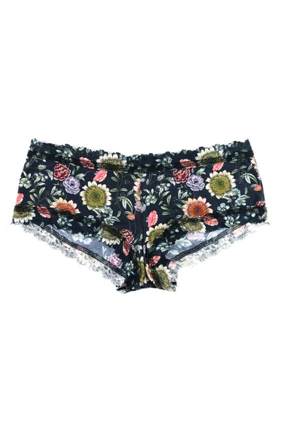 Hanky Panky Floral Print Supima® Cotton Boyshorts In Hampton Court Gardens