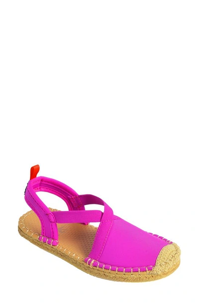 Sea Star Beachwear Kids' Seafarer Slingback Water Shoe In Hot Pink