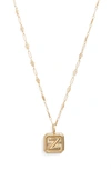 Miranda Frye Harlow Initial Pendant Necklace In Gold - Z