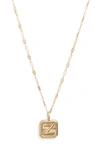 MIRANDA FRYE MIRANDA FRYE HARLOW INITIAL PENDANT NECKLACE