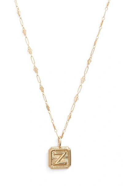 Miranda Frye Harlow Initial Pendant Necklace In Gold - Z