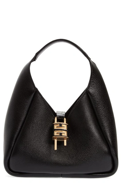 Givenchy Mini G Hobo Bag In Leather In Black