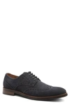 Gordon Rush Concord Suede Wingtip Oxfords In Navy Suede