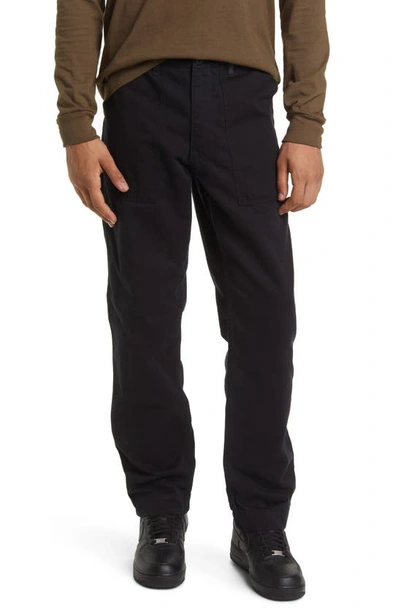 Alpha Industries Fatigue Cotton Pants In Black