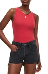 Allsaints Rina Tank Top In Geranium Red