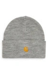 Carhartt Chase Beanie Hat In Grey
