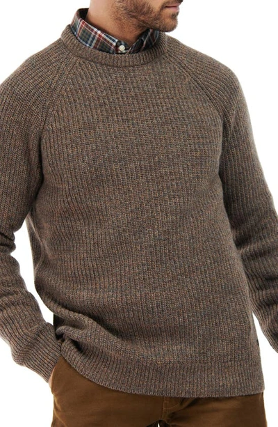 Barbour Horseford Wool Crewneck Sweater In Sandstone