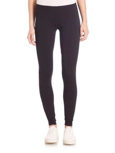 Splendid Heavy-weight French Terry Leggings In Black